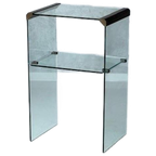 Gallotti & Radice Bijzettafel Vintage Design Side Table Glas thumbnail 1