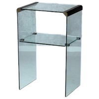 Gallotti & Radice Bijzettafel Vintage Design Side Table Glas