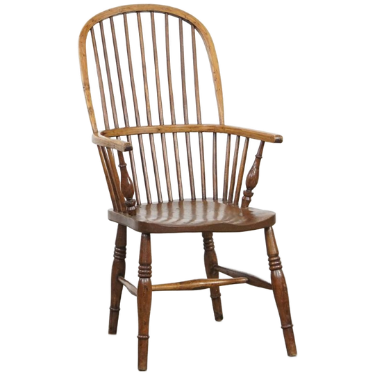 Leuke Antieke Engelse Windsor Stickback Chair Uit De 19e Eeuw Gemaakt Van Iepenhout 1
