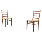 1960’S Pair Of Italian Modern Architectural Chairs / Eetkamerstoelen thumbnail 1