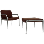 Fauteuil Met Voetenbank Toegeschreven Aan Gispen, 1960's thumbnail 1