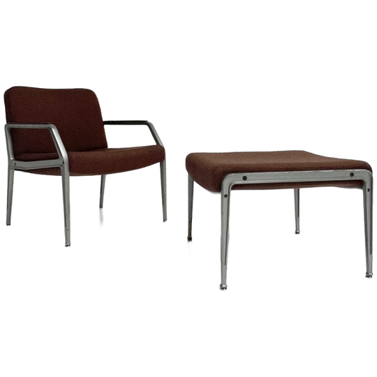 Fauteuil Met Voetenbank Toegeschreven Aan Gispen, 1960's 1
