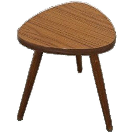Bijzettafel Met Bruin Formica Blad, Plantentafel Nr. 21 1