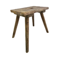 Vintage Brutalist Kruk / Mini Stool / Plantentafeltje