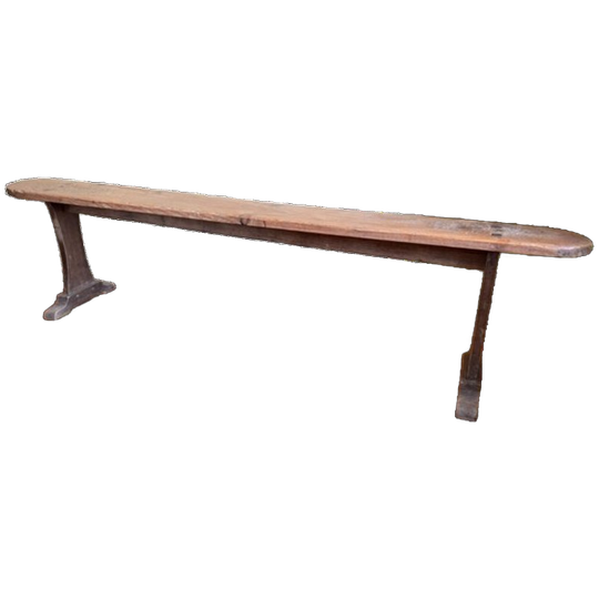 Lange Bank Kerkbank Frans Antiek 195 Cm. 1