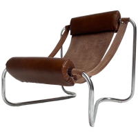 Italiaanse Leren Slingfauteuil, 1970’S