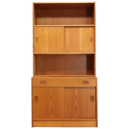 Deens Wandmeubel | Teak | 2 Delig | Vintage 1