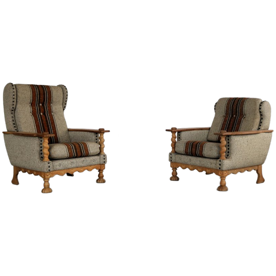 Brutalist Fauteuils | Easy Chairs | Jaren 60 | Deens 1