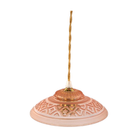 Vintage Lampenkap Glas – Oudroze/Zalm