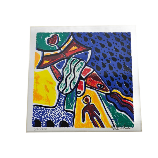 Viola Holt - Zeefdruk - Zonder Titel - Ingelijst - 1999 1