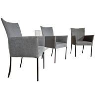 3x bert plantagie Eetkamerstoelen - Grijs - Taupe - Design
