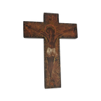 Houten Beschilderd Crucifix thumbnail 1