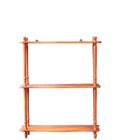 Antieke Gedraaide Houten Plank