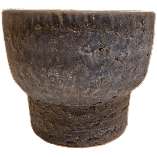 Vintage Bloempot Blauwe Keramieke Pot Jaren 70 1