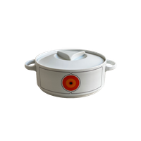 Grote Vintage Thomas Germany Rosenthal Eclipse Dekschaal / Schaal Met Deksel, Space Age