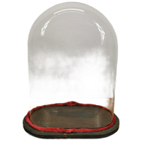 Antieke Vintage Grote Glazen Ovale Stolp 511