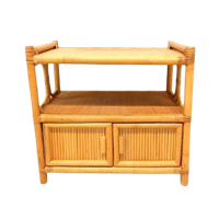Retro Vintage Bamboe Dressoir Tv Meubel Jaren 70 Tv Kast