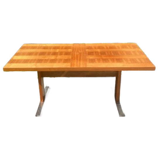 Mid Century Koffie Tafel Notenhout Fineer 1