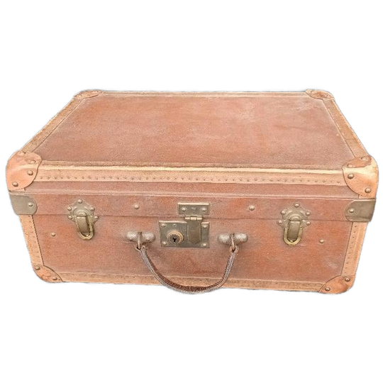 Antieke Leren Koffer Met Messing Details – Tijdloze Klasse 1