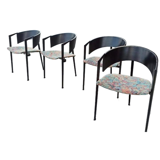 Set Van 4 Postmodern Castelijn Design Eetkamerstoelen 1