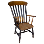 Antieke Engelse Captain Chair thumbnail 1