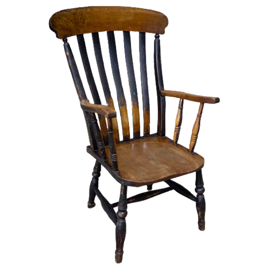 Antieke Engelse Captain Chair 1