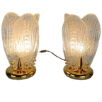 Italian Murano Glass Petali Table Lamp, 1970S thumbnail 1