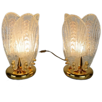 Italian Murano Glass Petali Table Lamp, 1970S