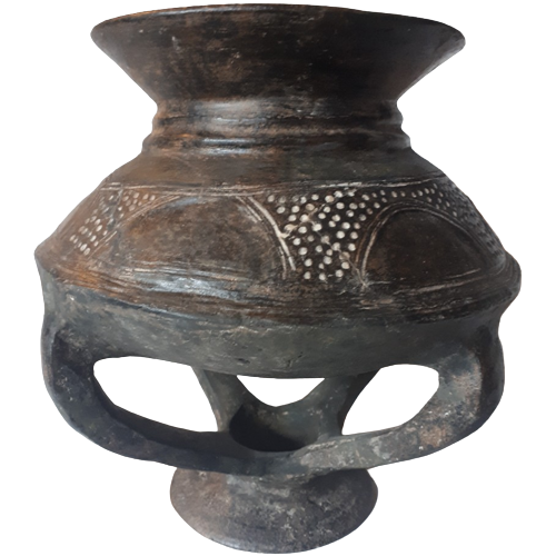 Antieke Ashanti Ghana Terracotta Rituele Vaas / Pot