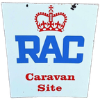 Dubbelzijdig Emaille, Geëmailleerd Bord Rac Caravan Site👑 thumbnail 1