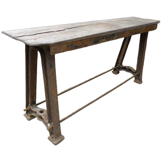 Prachtige Vintage Industrie Sidetable Tafel 1