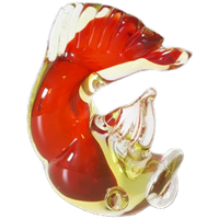 * Mondgeblazen Murano Vis Top Staat Vintage Beeldje