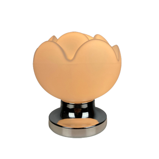 Frosted Glass Artichoke Table Lamp By Peill And Putzler 1970 1