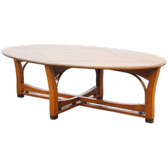 Ovale Schuitema Salontafel Uit De Jugendstil/ Art Nouveau Design Serie Met Mooie Patronen 1