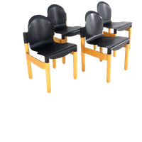 Set 4 Gerd Lange Voor Thonet Flex 2000 Stoelen Vintage