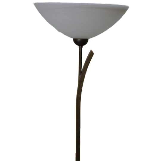 Staande Lamp Messing / Glas 1