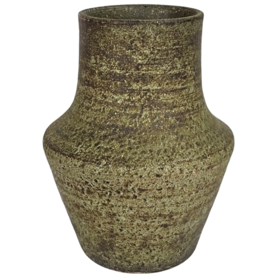 Mobach Keramiek - Flesvaas - Groen/bruin - 1965-1980 1