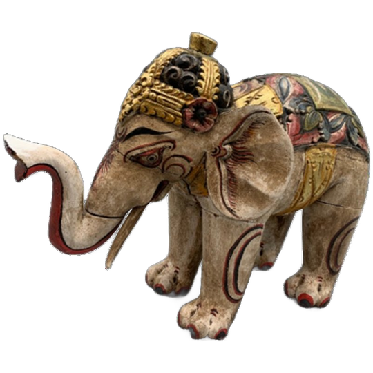 Vintage Houten Olifant Balinees Xl 1