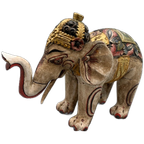 Vintage Houten Olifant Balinees Xl thumbnail 1