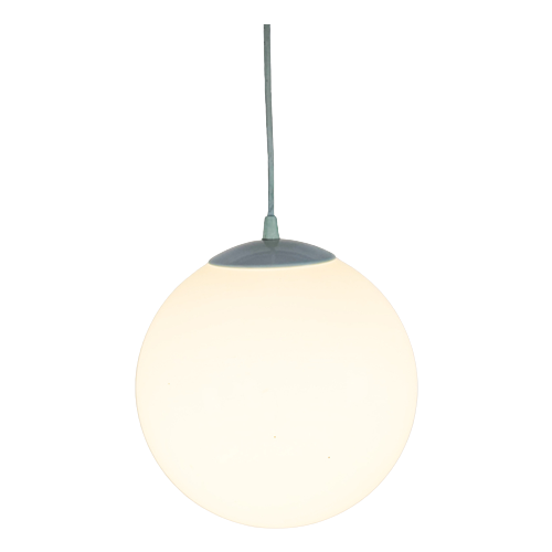 Woja Holland - Space Age Bol - Opaalglas - Hanglamp - 3E Kwart 20E Eeuw