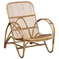 Bijzondere Rotan Fauteuil Van Rohé Noordwolde, 1950
