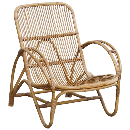Bijzondere Rotan Fauteuil Van Rohé Noordwolde, 1950 1