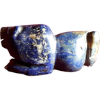 Sassanische/perzische (4/7e Eeuw) Lapis Lazuli Leeuw Amulet thumbnail 1