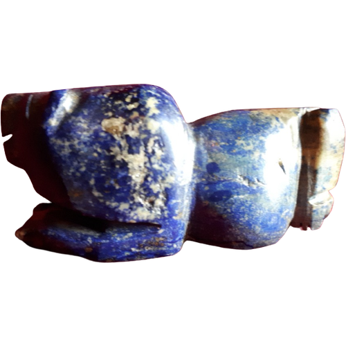 Sassanische/Perzische (4/7E Eeuw) Lapis Lazuli Leeuw Amulet