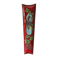 Tall San Marino Sgraffito Ceramic Wall Plate, 1950S