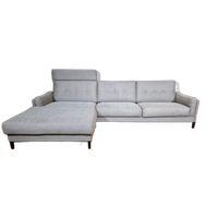 Rolf Benz Hoekbank - Grijs - Stof - Verstelbaar - Design
