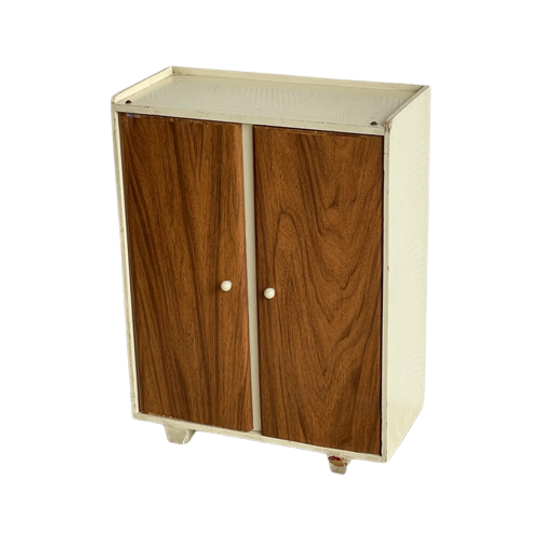 Retro Poppenkleren Kastje Vintage Speelkastje 1