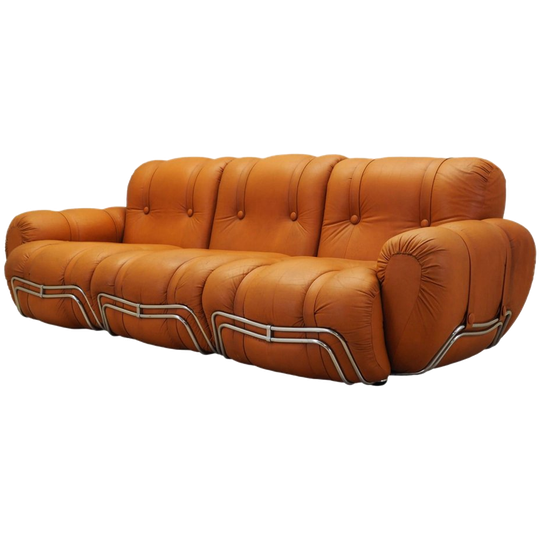 Oranje bank, design uit de ruimte, jaren 60, productie: Italië 1