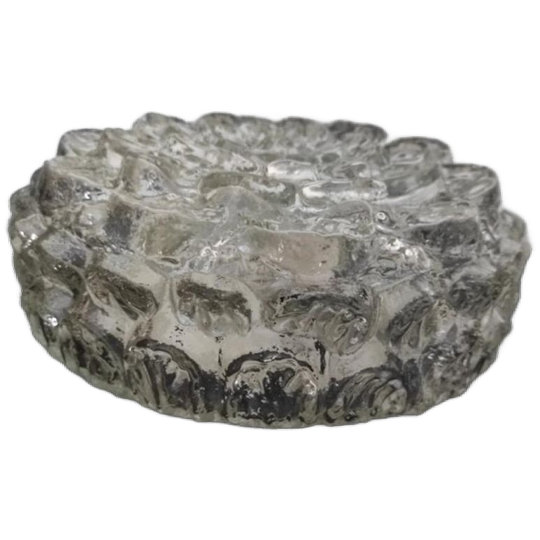 Vintage Plafondlamp Glas Bloem 1