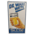 Reclame Bord Emaille De Ware Witte, Belgie Jaren '90 thumbnail 1